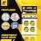 Fuel Stickers Diesel Sticker, Fuel Tanks & Outdoor Power Equipment, Hvy-Dty, Extreme Stick, 1'' Dia, 4PK Z-1RDO-4PK - alternate 4